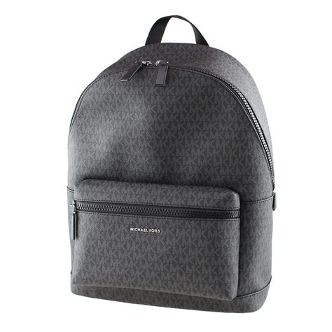 Michael Kors Men's Copper MK Logo Backpack Black.